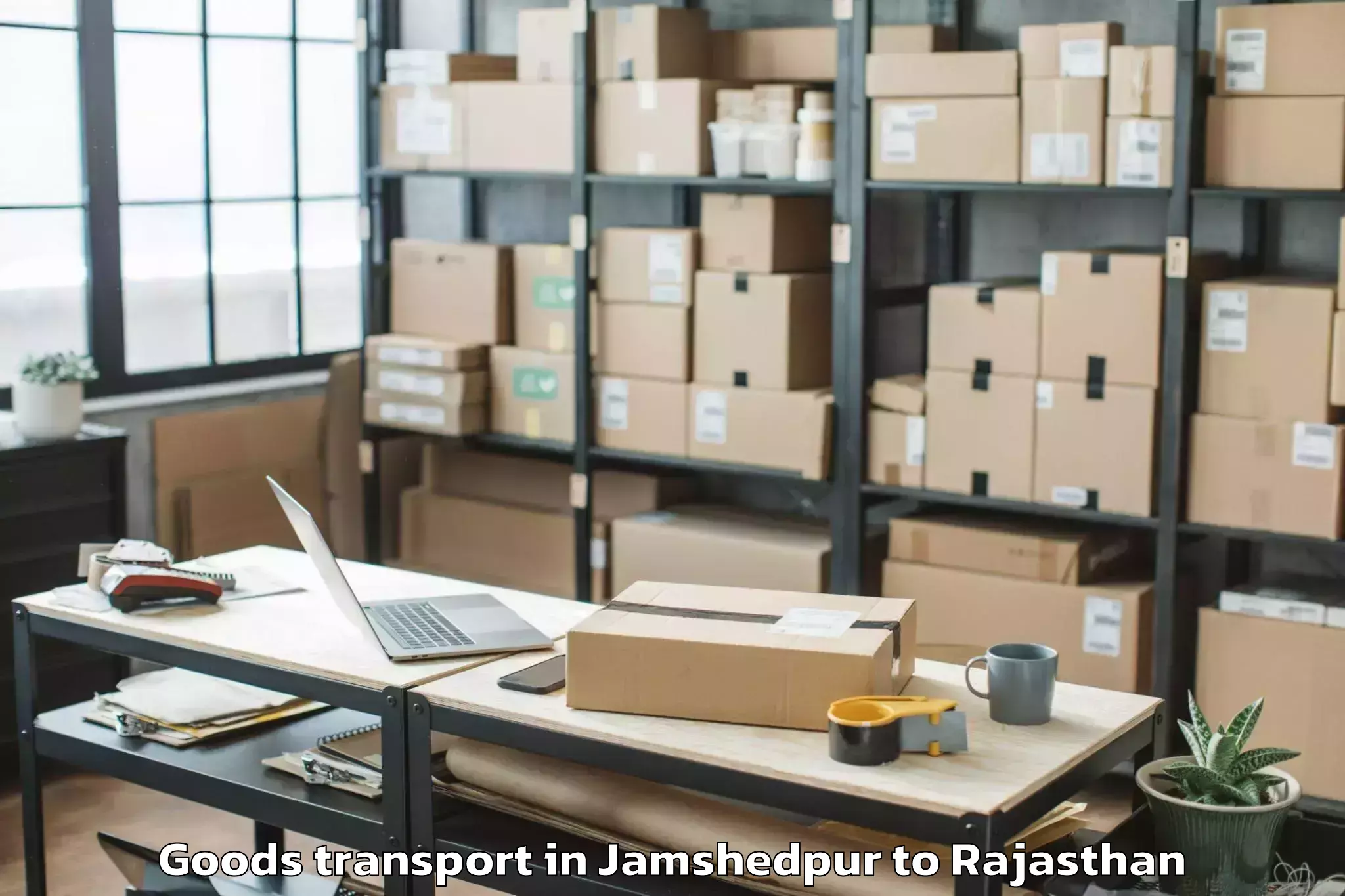 Leading Jamshedpur to Kaman Goods Transport Provider